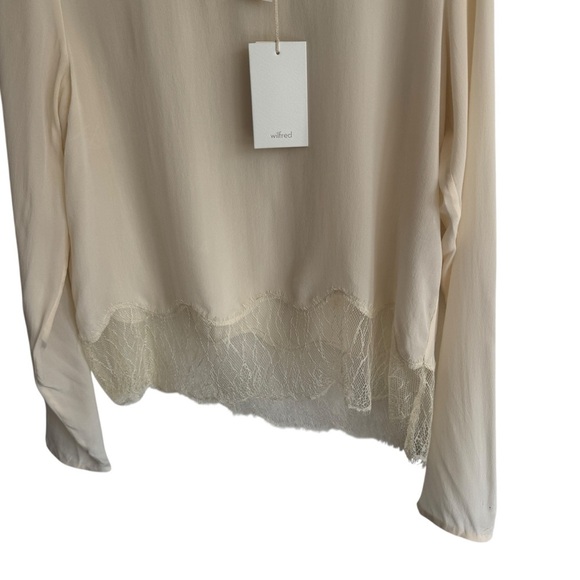NWT Wilfred Aritzia Desaix Blouse, Milk, Size M - Picture 4 of 9